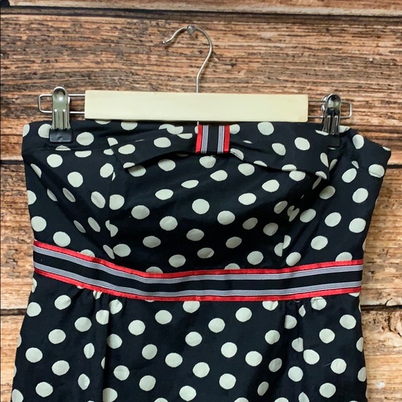 3/$20 Anthropologie Maeve• Polka Dot Strapless - Picture 2 of 5